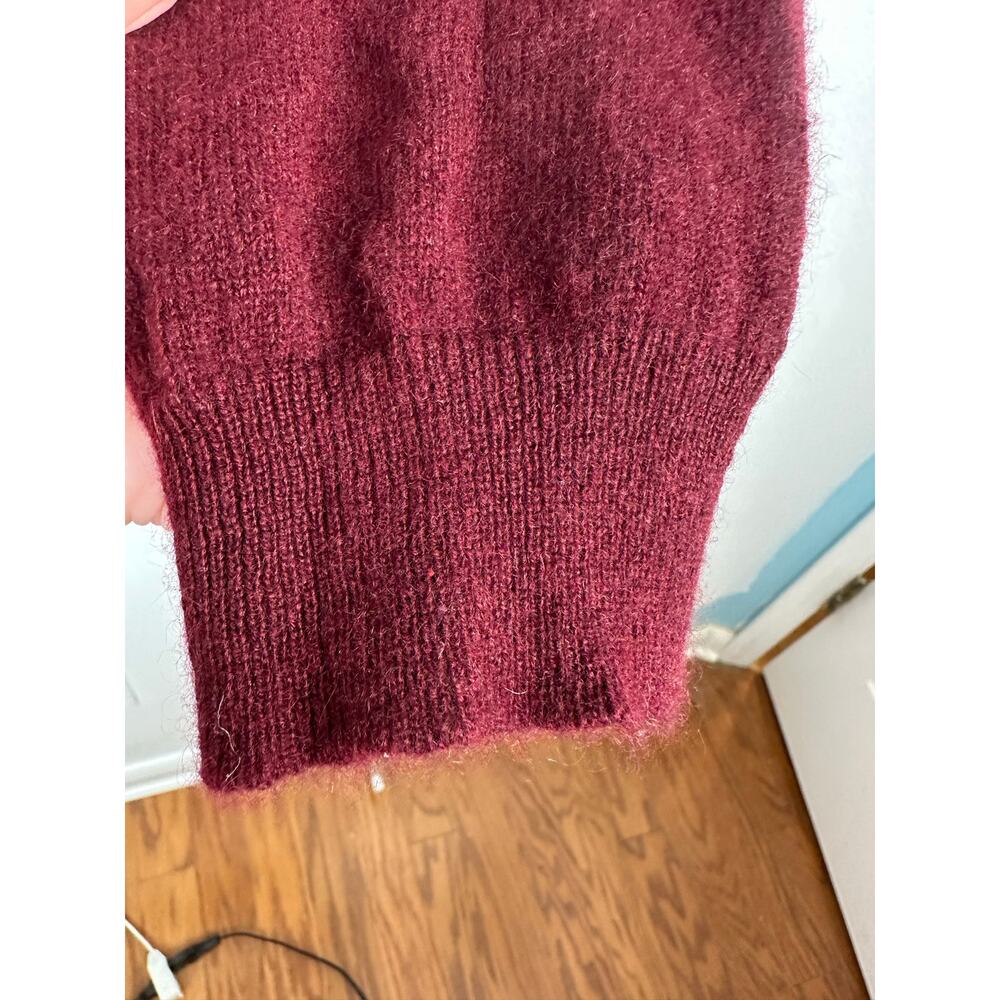Charter Club Men's Luxury 100% Cashmere Crewneck Sweater XL Burgundy Maroon - Picture 3 of 7